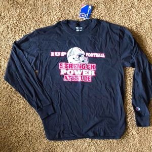 New Champion Men’s Long Sleeve T - IUP Football